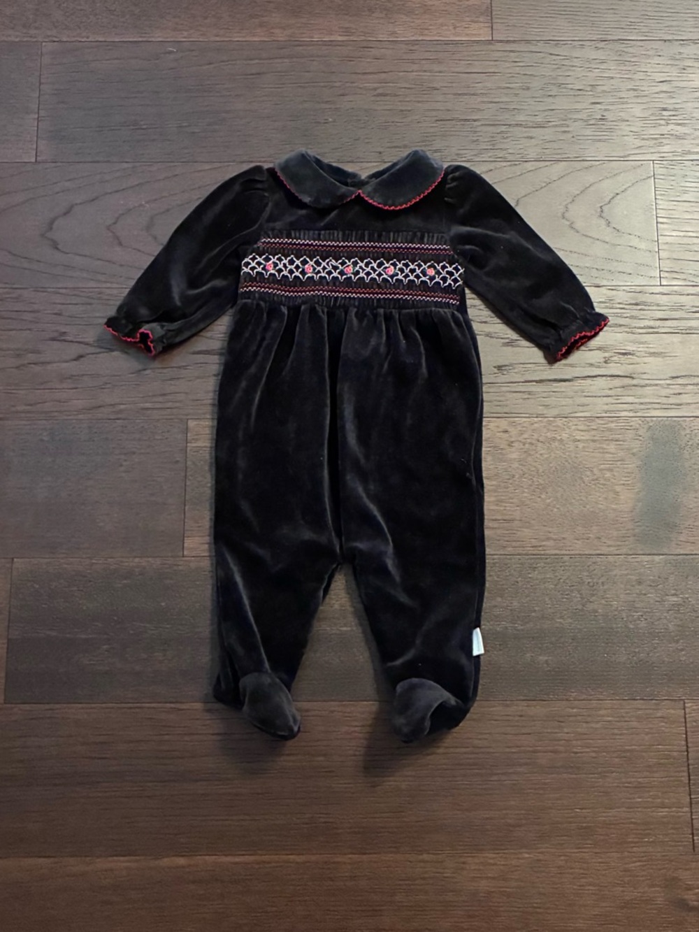 Vintage First Moments Smocked Footie